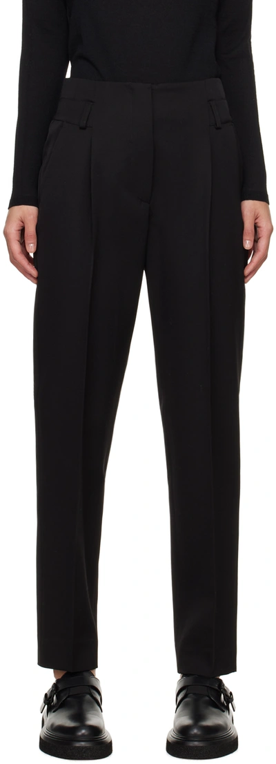 Max Mara Celtico Pleated Front Trousers In Nero