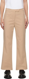 Max Mara Beige Conico Trousers In 005 Beige