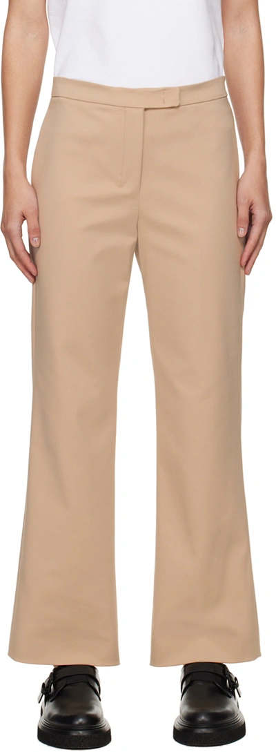 Max Mara Beige Conico Trousers In 005 Beige