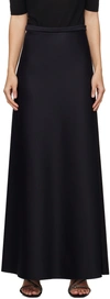 Max Mara Clavier Cotton-blend Jersey Maxi Skirt In 1 Black
