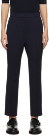 MAX MARA NAVY NEPETO TROUSERS