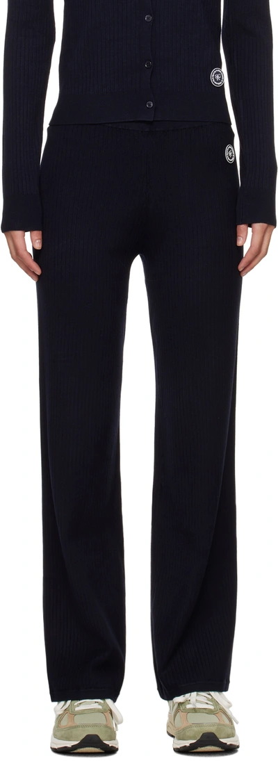 Sporty And Rich Navy 'srhwc' Lounge Pants