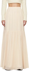 MAX MARA OFF-WHITE CAFILA MAXI SKIRT