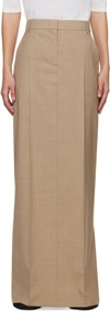 Max Mara Beige Circeo Maxi Skirt In 5 Sand