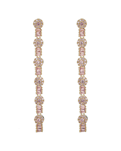 EYE CANDY LA EYE CANDY LA CZ AZZURRA DAINTY LINEAR EARRINGS