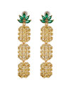 EYE CANDY LA EYE CANDY LA CZ PINEAPPLE DROP EARRINGS