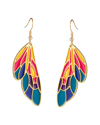 Eye Candy La Fairy Rainbow Feather Earrings