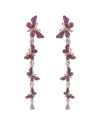 Eye Candy La Cz Sienna Butterfly Earrings