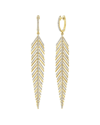 SABRINA DESIGNS SABRINA DESIGNS 14K 0.98 CT. TW. DIAMOND FEATHER DANGLE EARRINGS