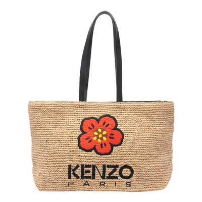 Kenzo Tote Bag In Cream