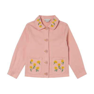 Stella Mccartney Kids' Giacca In Denim In Pink