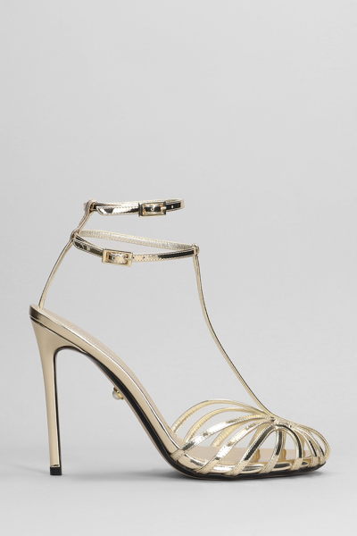 Alevì Stella 110 Sandals In Gold Leather