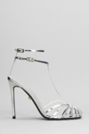 ALEVÌ STELLA 110 SANDALS IN SILVER LEATHER