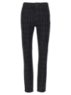 Karl Lagerfeld Textured Pattern Jeans Belt Loops In Black