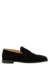 Brunello Cucinelli Suede Penny Loafers In Black