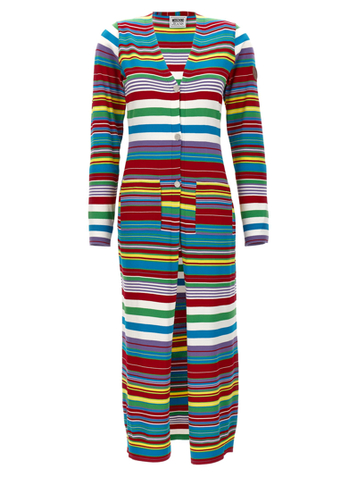 M05ch1n0 Jeans Striped Cardigan In Multicolor