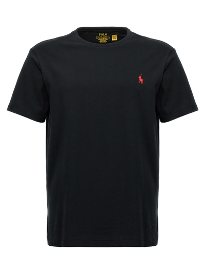 Polo Ralph Lauren Logo T-shirt In Black