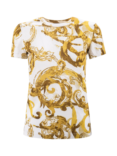 Versace Jeans Couture Couture Cotton T-shirt In Baroque