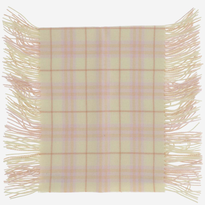 Burberry Cashmere Check Scarf In Neutrals