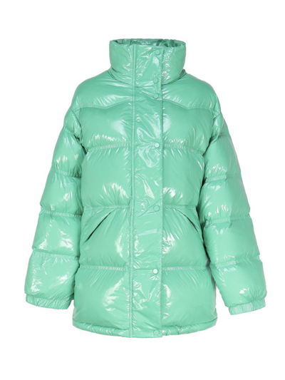 Stand Studio Long Sleeved Padded Jacket In Green