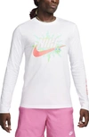 Nike Sunny Swoosh Long Sleeve Graphic T-shirt In White