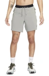 Nike Men's Trail Second Sunrise Dri-fit 7" Brief-lined Running Shorts In Grey