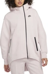 Nike Women's  Sportswear Tech Fleece Oversized Full-zip Hoodie Cape In Purple