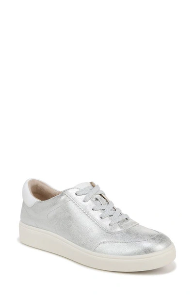 Lifestride Happy Hour Sneaker In Metallic Silver Faux Leather