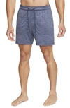 Nike Men's  Yoga Dri-fit 5" Unlined Shorts In Blue
