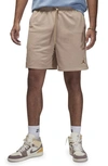Jordan Brand Flight Mvp Mesh Athletic Shorts In Medium Brown/ Dark Brown