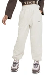 Nike Sportswear Big Kids' (girls') Dri-fit Loose Fleece Jogger Pants In Grey