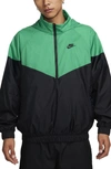 Nike Water Repellent Half Zip Pullover In Green