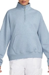 Jordan Women's  Flight Fleece Quarter-zip Top In Blue