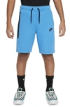 Nike Tech Fleece Big Kids' (boys') Shorts In Blue