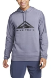 Nike Men's Trail Magic Hour Dri-fit Running Hoodie In Grey