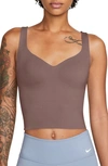 Nike Women's Alate -support Padded Sports Bra Tank Top In Purple