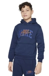 Nike Sportswear Club Fleece Big Kids' Pullover Hoodie In Blue