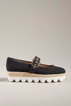Silent D Sporty Mary Jane Flats In Black