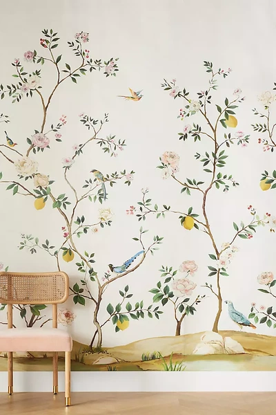 Anthropologie Blossom Chinoiserie Mural In Neutral