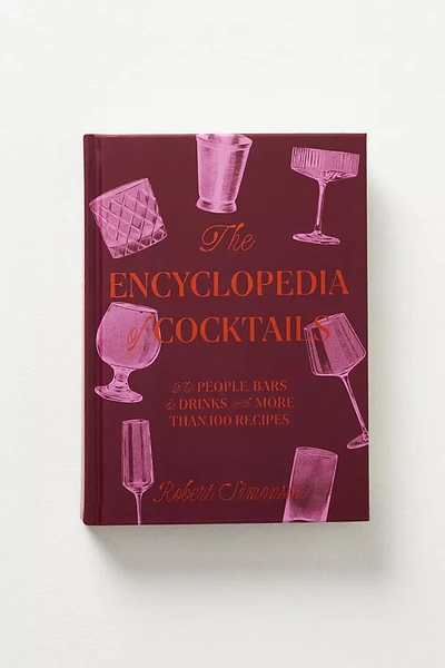 Anthropologie The Encyclopedia Of Cocktails In Burgundy