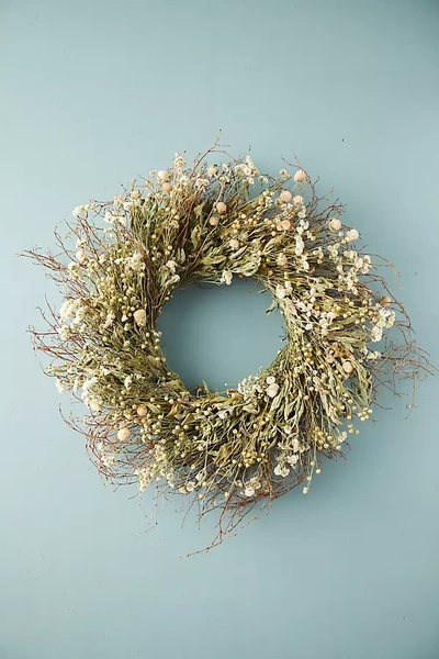Terrain Preserved Spring Meadow Wreath In White