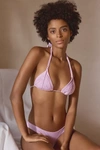 Pq Swim Isla Triangle Bikini Top In Purple