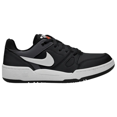Nike Black Full Force Low Sneakers In Black/white/anthracite/sail