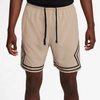 Jordan Men's  Dri-fit Sport Woven Diamond Shorts In Legend Medium Brown/black