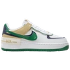Nike White Air Force 1 Shadow Sneakers In White/midnight Navy/malachite