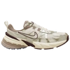 Nike V2k Run Rubber And Metallic Leather-trimmed Mesh Sneakers In Light Bone/light Bone