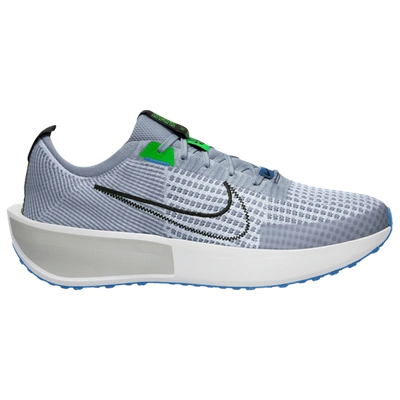 Nike Mens  Interact Run In Ashen Slate/star Blue/green Strike