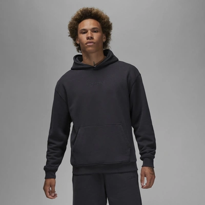 Jordan Men's Air  Wordmark Fleece Hoodie In Black