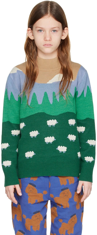 Tinycottons Kids Multicolor Chamonix Sweater In Multicolour