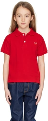 COMME DES GARÇONS PLAY KIDS RED HEART PATCH POLO